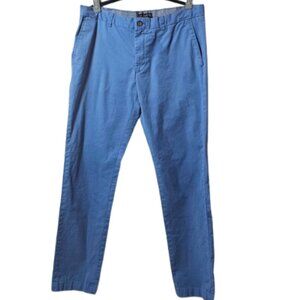 Banana Republic Men’s Aiden Flat Front Chino Pants – Blue – Size 36x36